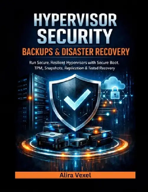 Hypervisor Security, Backups & Disaster Recovery: Run Secure, Resilient Hypervisors with Secure Boot, TPM, Snapshots, Replication & Tested Recovery Pl by Alira Vexel