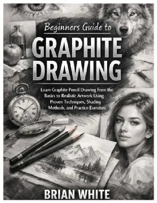 Beginners Guide to Graphite Drawing: Learn Graphite Pencil Drawing from the Basics to Realistic Artwork Using Proven Techniques, Shading Methods, and by Brian White
