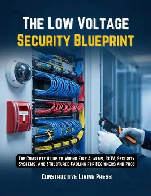 The Low Voltage Security Blueprint: The Complete Guide to Wiring Fire Alarms, Cctv, Security Systems, and Structured Cabling for Beginners and Pros by Constructive Living Press
