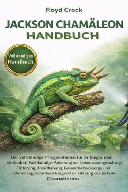 Jackson-Chamäleon Handbuch: Der vollständige Pflegeleitfaden für Anfänger und Liebhaber: Fachkundige Anleitung zur Lebensraumgestaltung, Fütterung, Ha by Floyd Crock