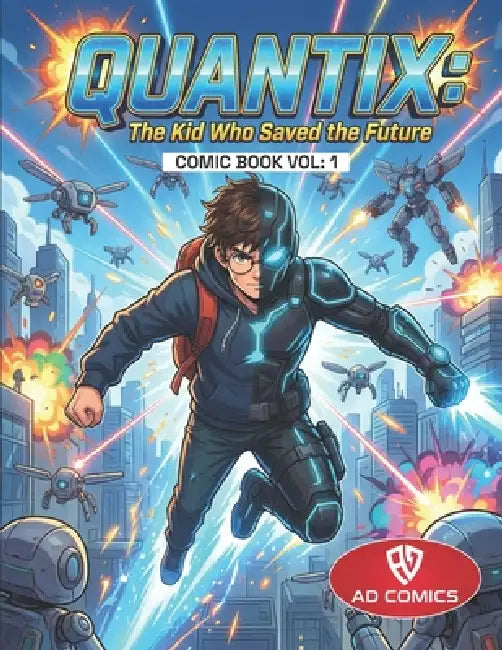 Quantix: The Kid Who Saved the Future: A Superhero Comic Adventure Full of Gadgets, Time Powers, and Kid Hero Action by Amaresh Das