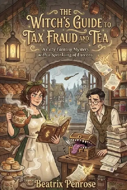 The Witch's Guide to Tax Fraud and Tea: A Cozy Fantasy Mystery with a Sprinkling of Larceny by Beatrix Penrose