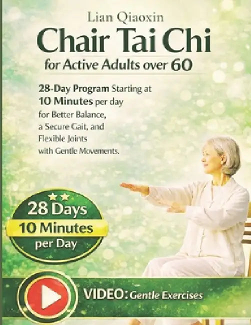 Chair Tai Chi for Active Adults over 60: 28-day Program Starting at 10 Minutes per day for Better Balance, a Secure Gait, and Flexible Joints with Gen by Lian Qiaoxin