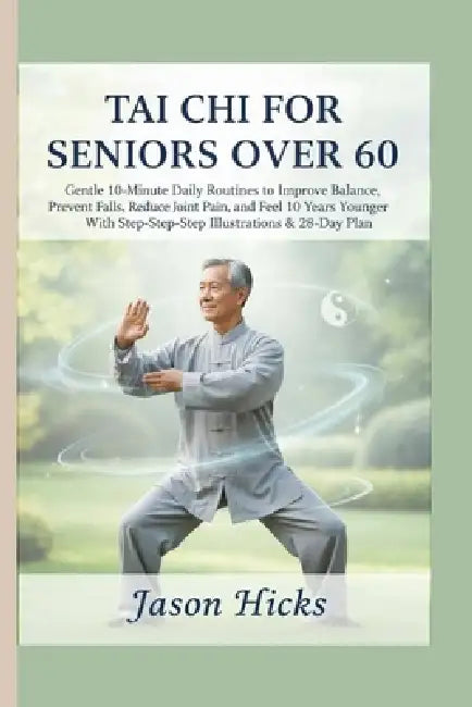Tai Chi for Seniors Over 60: Gentle 10-Minute Daily Routines to Improve Balance, Prevent Falls, Reduce Joint Pain, and Feel 10 Years Younger - With St by Jason Hicks
