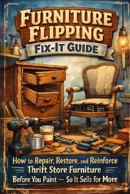 Furniture Flipping Fix-It Guide: How to Repair, Restore, and Reinforce Thrift Store Furniture Before You Paint - So It Sells for More by John Rhea