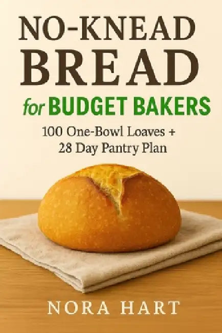 No-Knead Bread for Budget Bakers: 100 One Bowl Loaves+28 Day Pantry Plan by Nora Hart