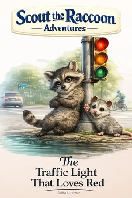 The Traffic Light That Loves Red: Scout the Raccoon Adventures - An interactive power to choose adventure where you say which way the story goes, as e by Sasha Sutormin