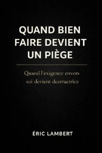 Quand bien faire devient un piège: Le sabotage invisible des personnes consciencieuses by Eric Lambert