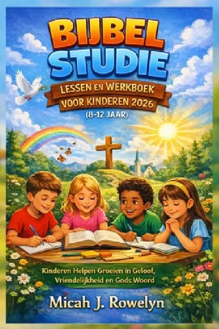 Bijbel Studie Lessen En Werkboek Voor Kinderen 2026 (8-12 Jaar): Kinderen Helpen Groeien in Geloof, Vriendelijkheid en Gods Woord by Micah J. Rowelyn