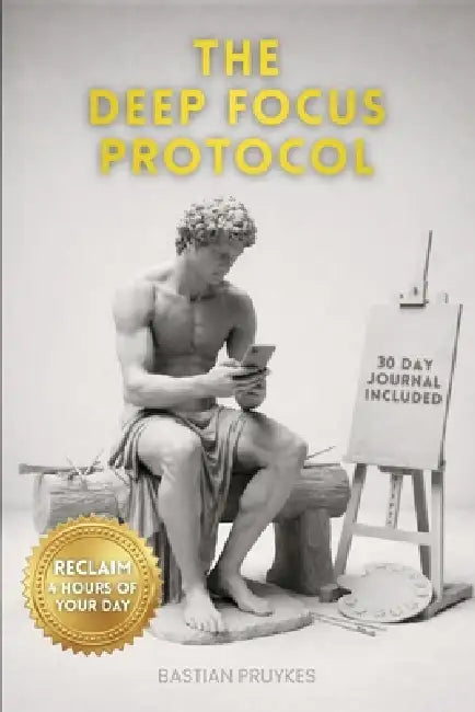 The Deep Focus Protocol: Reclaim 4 Hours of Your Day Stop Procrastinating, Build a Fortress of Focus, and Reclaim Your Mind from the Algorithm Include by Bastian Pruykes