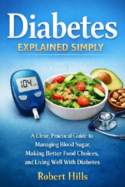 Diabetes Explained Simply: A Clear, Practical Guide to Managing Blood Sugar, Making Better Food Choices, and Living Well With Diabetes by Robert Hills