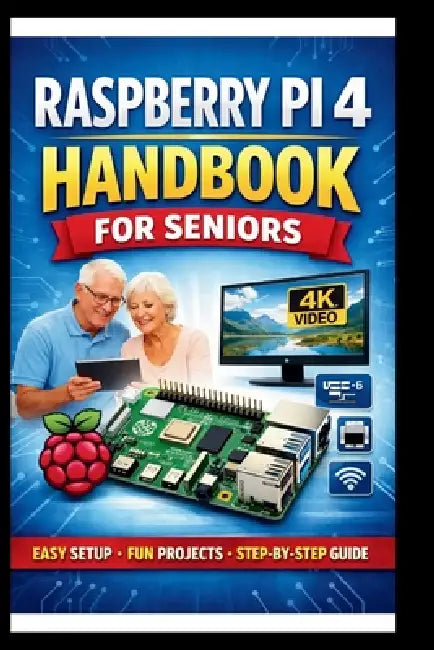 Raspberry pi 4 Handbook for Seniors: Step-by-step manual to unlocking enhanced performance, dual 4k display support and faster connectivity with USB 3 by George S. Bogle