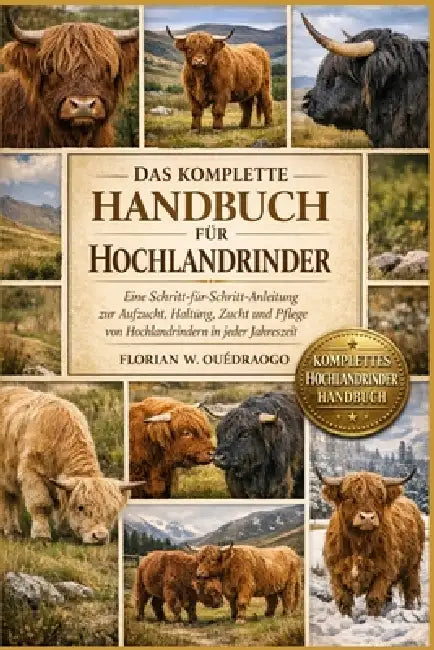 Das Komplette Handbuch Für Hochlandrinder: Eine Schritt-für-Schritt-Anleitung zur Aufzucht, Haltung, Zucht und Pflege von Hochlandrindern in jeder Jah by Florian W. Ouédraogo