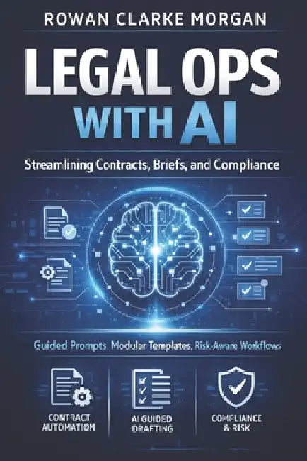 Legal Ops with AI: A Comprehensive Guide: Streamlining Contracts, Briefs, and Compliance through Guided Prompts, Modular Templates, and Risk-Aware Wor by Danny Munrow, Rowan Clarke Morgan