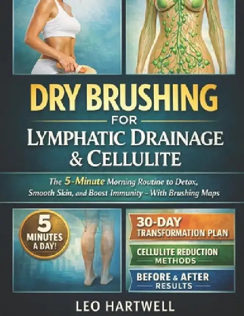 Dry Brushing for Lymphatic Drainage & Cellulite: The 5-Minute Morning Routine to Detox, Smooth Skin, and Boost Immunity With Brushing Maps by Leo Hartwell
