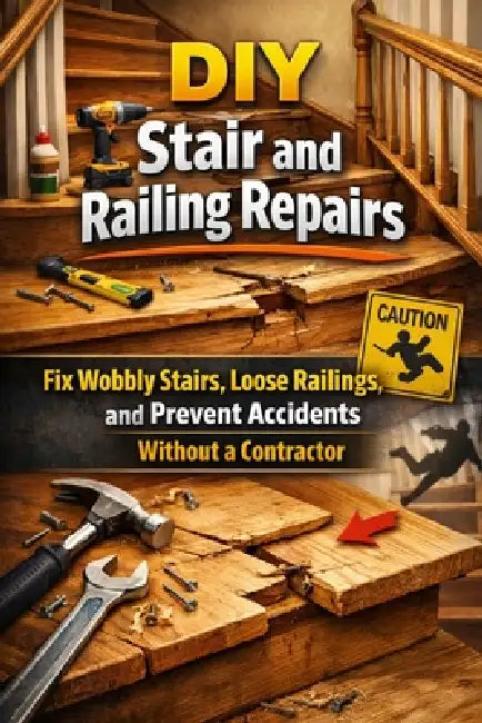 DIY Stair and Railing Repairs: Fix Wobbly Stairs, Loose Railings, and Prevent Accidents Without a Contractor by Alexander Rhea