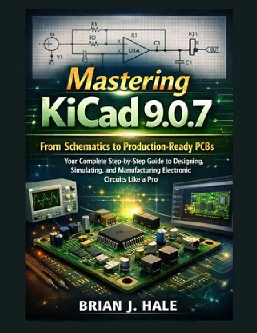Mastering KiCad 9.0.7: From Schematics to Production-Ready PCBs - Your Complete Step-by-Step Guide to Designing, Simulating, and Manufacturing Electro by Brian J. Hale