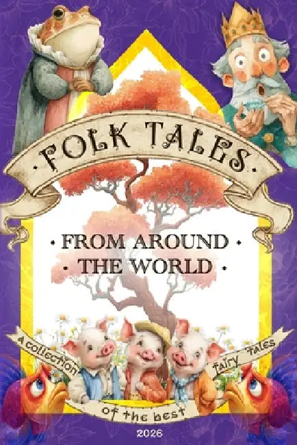 Folk Tales from Around the World for Children: 25 Beloved Folk Stories for Family Reading - Adapted World Fairy Tales - 51 Illustrations by Mary Rain