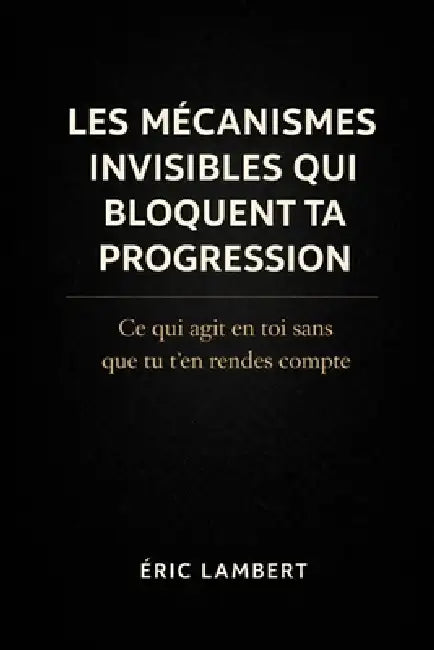 Les mécanismes invisibles qui bloquent ta progression: Ce qui agit en toi sans que tu t'en rendes compte by Eric Lambert