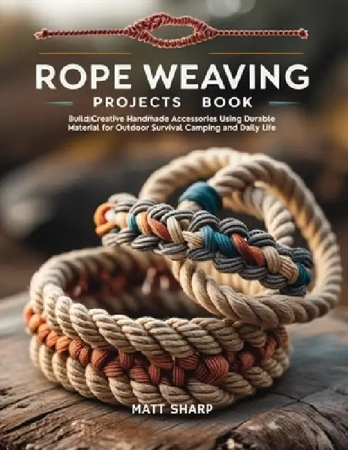 Rope Weaving Projects Book: Build Creative Handmade Accessories Using Durable Material for Outdoor Survival Camping and Daily Life by Matt Sharp