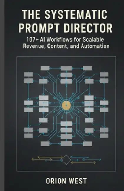 The systematic prompt director: 107+ AI Workflows for Scalable Revenue, Content, and Automation by Orion West