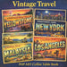 Vintage Travel: Pop Art Coffee Table Book by Travel Postcards
