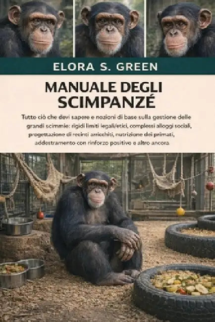 Manuale Degli Scimpanzé: Tutto ciò che devi sapere e nozioni di base sulla gestione delle grandi scimmie: rigidi limiti legali/etici, complessi allogg by Elora S. Green