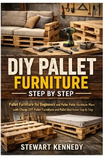 DIY Pallet Furniture Step by Step: Pallet Furniture for Beginners and Pallet Patio Furniture Plans with Cheap DIY Pallet Furniture and Pallet Bed Fram by Stewart Kennedy