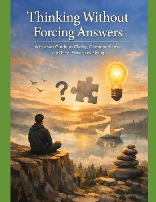 Thinking Without Forcing Answers: A Human Guide to Clarity, Common Sense, and First-Principles Living by Ravindra Kumar Nayak