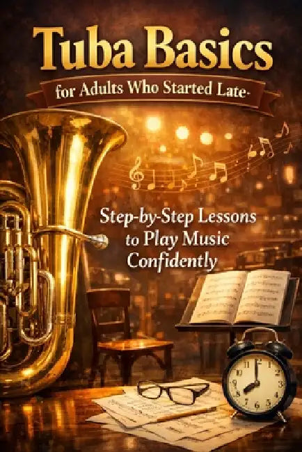 Tuba Basics for Adults Who Started Late: Step-by-Step Lessons to Play Music Confidently by Alexander Rhea