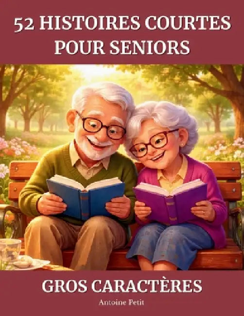 52 histoires courtes pour seniors: Histoires touchantes pour stimuler la mémoire et les émotions - En grands caractères, faciles à lire by Antoine Petit