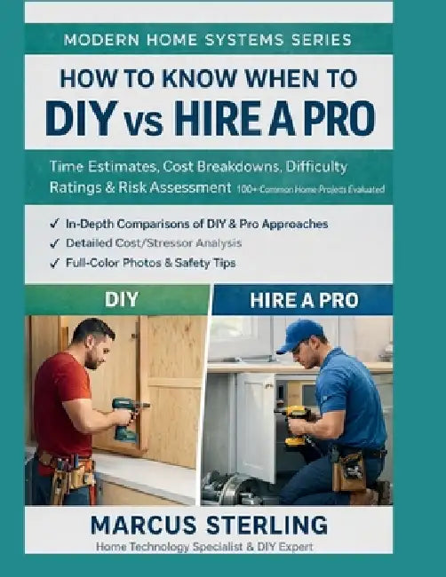 How to Know When to DIY vs Hire a Pro: Time Estimates, Cost Breakdowns, Difficulty Ratings & Risk Assessment 100+ Common Home Projects Evaluated by Marcus Sterling