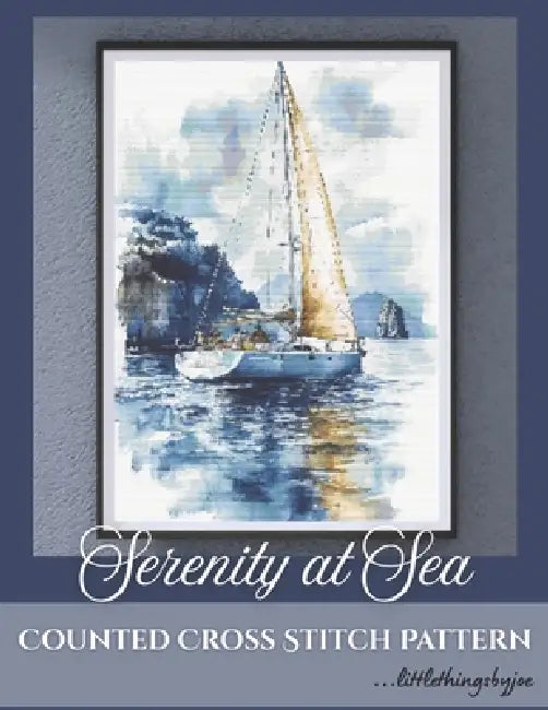 Serenity at Sea: Counted Cross Stitch Pattern by Jolene Underwood