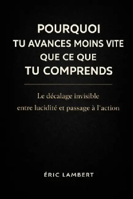 Pourquoi tu avances moins vite que ce que tu comprends: Le décalage invisible entre lucidité et passage à l'action by Eric Lambert