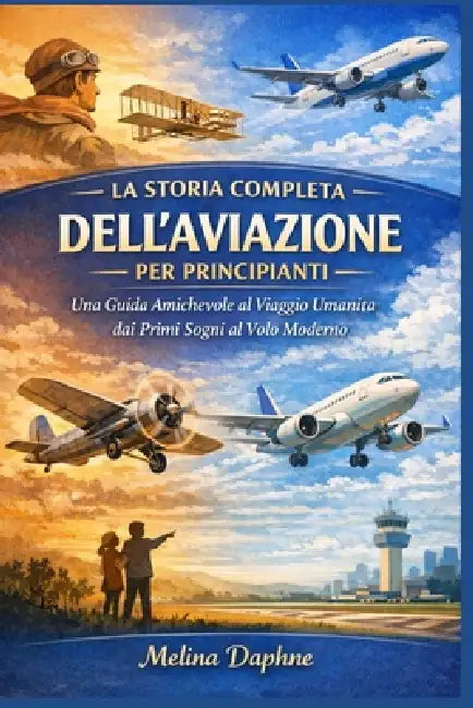 La Storia Completa Dell'aviazione Per Principianti: Una Guida Amichevole al Viaggio Umanità dai Primi Sogni al Volo Moderno by Melina Daphne