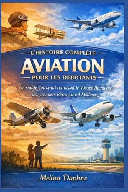L'Histoire Complète Aviation Pour Les Débutants: Un Guide Convivial retraçant le Voyage Humanité, des premiers Rêves au vol Moderne by Melina Daphne
