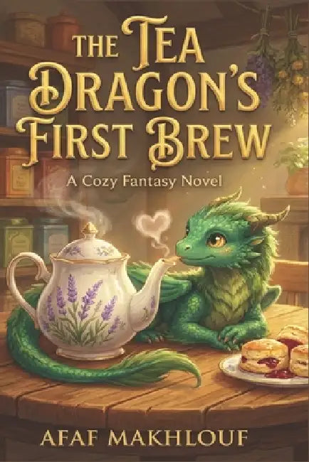 The Tea Dragon's First Brew: A Cozy Fantasy Mystery with Low Stakes, Warm Magic, and a Grumpy Hero by Makhlouf Afaf