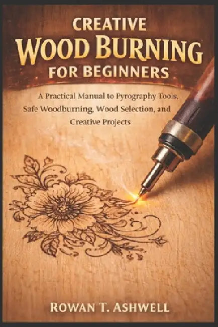 Creative Wood Burning for Beginners: A Practical Manual to Pyrography Tools, Safe Woodburning, Wood Selection, and Creative Projects by Rowan T. Ashwell