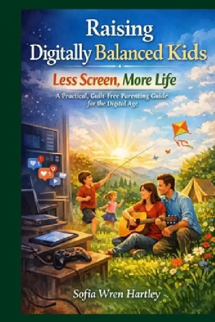 Raising Digitally Balanced Kids, Less Screen, More Life: A Practical, Guilt-Free Parenting Guide for the Digital Age by Sofia Wren Hartley
