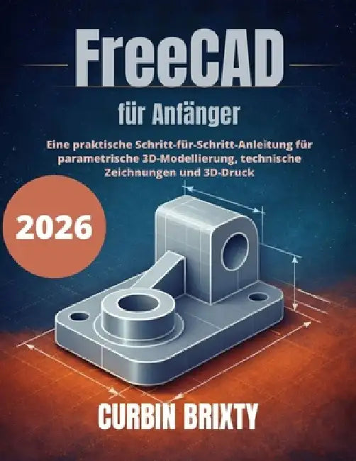 FreeCAD für Anfänger: Eine praktische Schritt-für-Schritt-Anleitung für parametrische 3D-Modellierung, technische Zeichnungen und 3D-Druck by Curbin Brixty