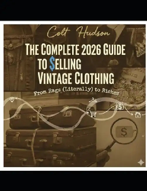 Complete 2026 Guide to Selling Vintage Clothing: From Rags (Literally) To Riches by Colt Hudson