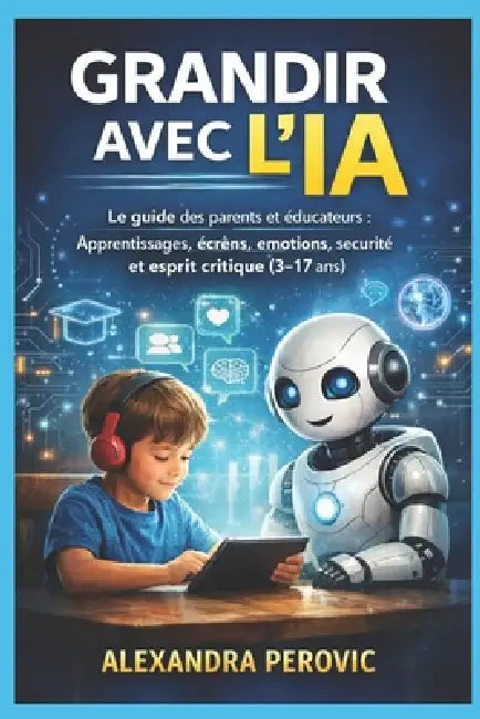 Grandir avec l'IA: Le guide des parents et éducateurs: apprentissages, écrans, émotions, sécurité et esprit critique (3-17 ans) by Perovic Alexandra