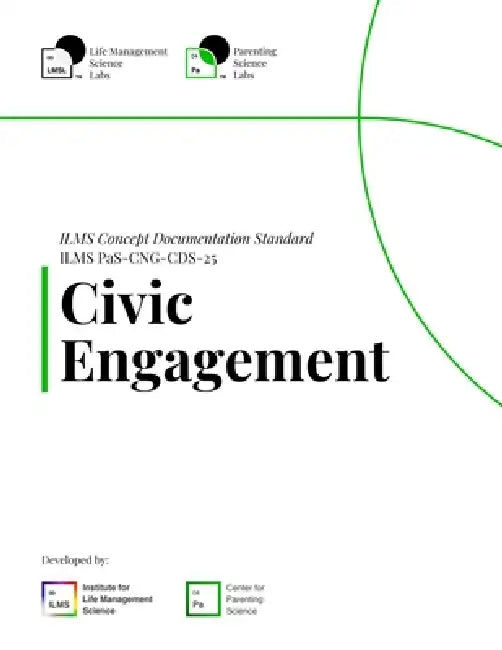ILMS Concept Documentation Standard - Civic Engagement (PaS-CNG-CDS-25) by Life Management Science Labs