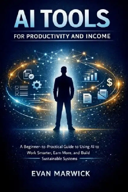 AI Tools for Productivity and Income: A Beginner-to-Practical Guide to Using AI to Work Smarter, Earn More, and Build Sustainable Systems by Evan Marwick
