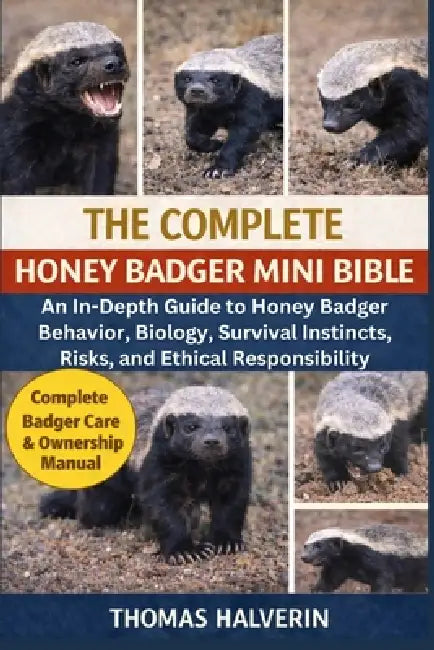 The Complete Honey Badger Mini Bible: An In-Depth Guide to Honey Badger Behavior, Biology, Survival Instincts, Risks, and Ethical Responsibility by Thomas Halverin