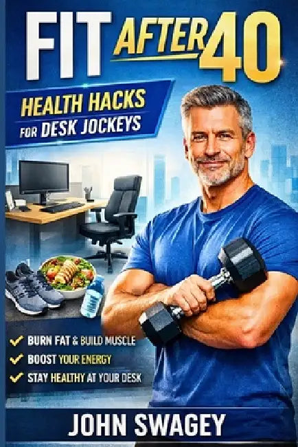 Fit After 40: Health Hacks for Desk Jockeys: Desk Job Fitness for Men Over 40: Lose Belly Fat, Fix Back Pain, Get Your Energy Back by John Swagey