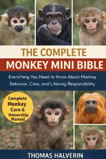 The Complete Monkey Mini Bible: Everything You Need to Know About Monkey Behavior, Care, and Lifelong Responsibility by Thomas Halverin