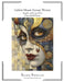 Golden Mosaic Fantasy Woman Cross Stitch Pattern: Regular and Large Print Cross Stitch Pattern by Carmen Wolf, Serenity Stitchworks