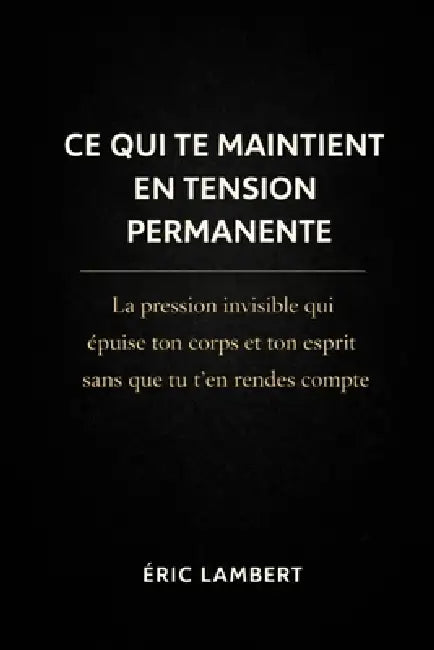 Ce qui te maintient en tension permanente: La pression invisible qui épuise ton corps et ton esprit sans que tu t'en rendes compte by Eric Lambert