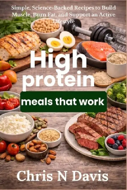 High protein meals that work: Simple, Science-Backed Recipes to Build Muscle, Burn Fat, and Support an Active Lifestyle by Chris N. Davis